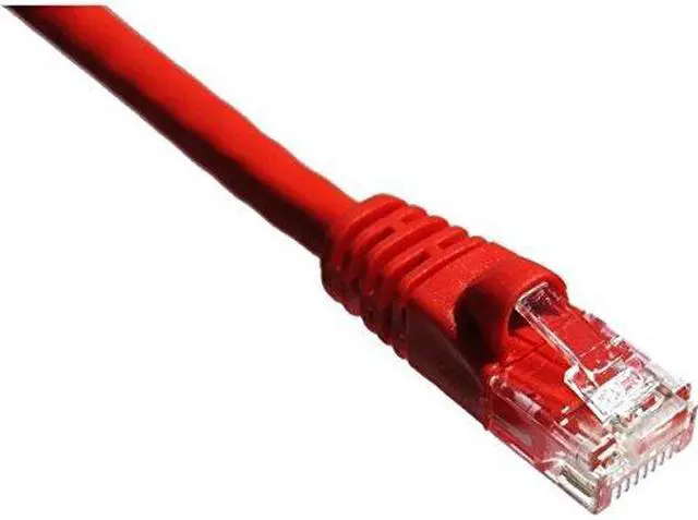 Alt view image 2 of 5 - Axiom C6AMB-R100-AX Patch Cable - Rj-45 (M) To Rj-45 (M) - 100 Ft - Utp - Cat 6A - Ieee 802.3An - Molded, Snagless, Stranded - Red