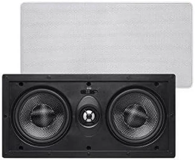 Alt view image 9 of 13 - Monoprice 2-Way Carbon Fiber In-Wall Center Channel Speaker - Dual 5.25 Inch (Single) - Alpha Series