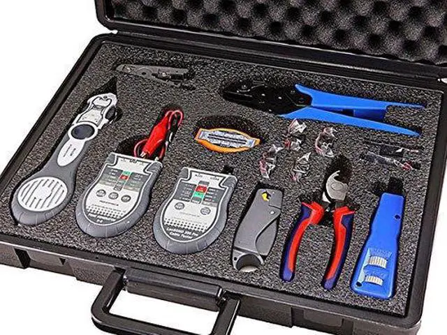 Alt view image 7 of 14 - Monoprice LAN and Coaxial Installation Kit w/Tester and Tone Generator