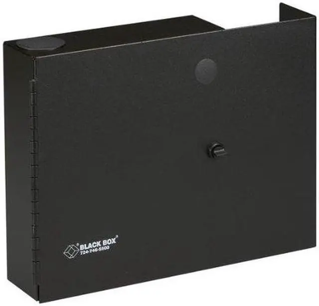 Alt view image 2 of 8 - Black Box Open-Style Unloaded Fiber Wall Cabinet Accepts 2 Adapter Panels