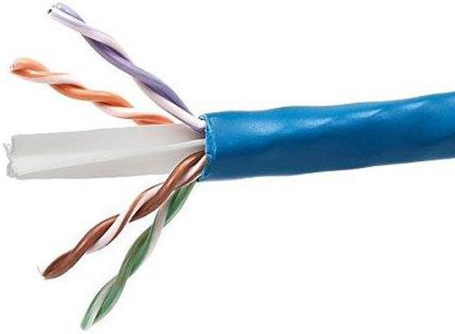 Alt view image 3 of 15 - Monoprice Cat6A Ethernet Bulk Cable - Network Internet Cord - Solid, 550Mhz, UTP, CMR, Pure Bare Copper Wire, 10G, 23AWG, No Logo, 1000ft, Blue