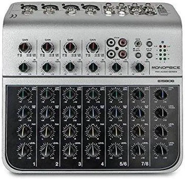 Alt view image 4 of 14 - Monoprice PAR-575 Stage Light (RGBW) | Bright,  8 watt, x 7 LED, aluminum shell, built-in programs for dimming and strobe effect - Stage Right Series