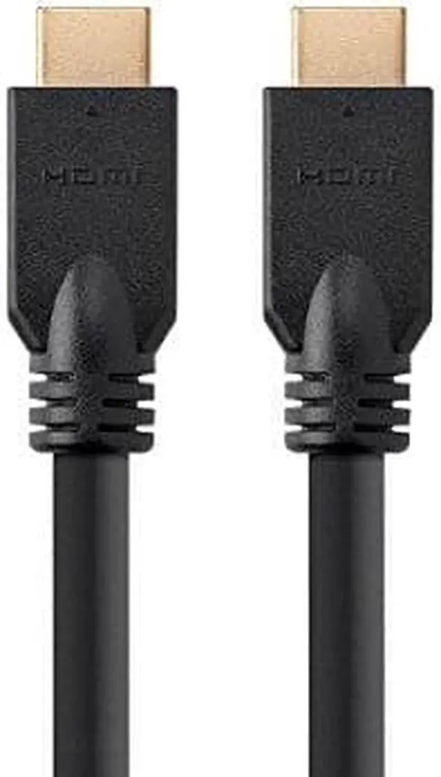 Alt view image 2 of 20 - Monoprice HDMI Cable - 50 Feet - Black (No Logo) High Speed, 1080p@60Hz, 10.2Gbps, 24AWG, CL2, Compatible with UHD TV and More - Commercial Series