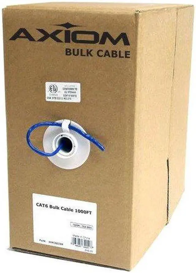 Alt view image 2 of 2 - Axiom C5EBCS-P1000-AX Cable - 1000 Ft - Cat 5E - Riser, Solid - Purple