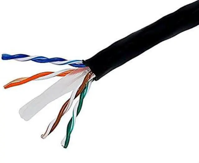 Alt view image 2 of 5 - Monoprice Cat6 Ethernet Bulk Cable - Network Internet Cord - Stranded, 550Mhz, UTP, CM, Pure Bare Copper Wire, 24AWG, 1000ft, Black