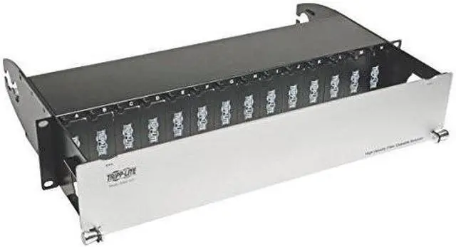 Alt view image 6 of 12 - TRIPP LITE N482-02U High Density Rackmount Fiber Enclosure Panel 14 Cassette 2URM