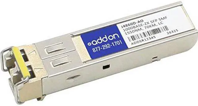 Alt view image 2 of 3 - Addon Hp J4860d Compatible Taa Compliant 1000Base-Zx Sfp Transceiver (Smf 1550Nm 70Km Lc)