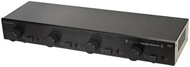 Alt view image 3 of 7 - Monoprice Dual Source 4-Channel A/B Speaker Selector With Volume Control, Up To 100 Watts Per Channel