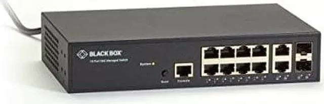 Alt view image 5 of 5 - Black Box LGB1110A L2+ Switch Delivers Management Simplicity, Lower Cost Of Ownership, Plus Fiber U