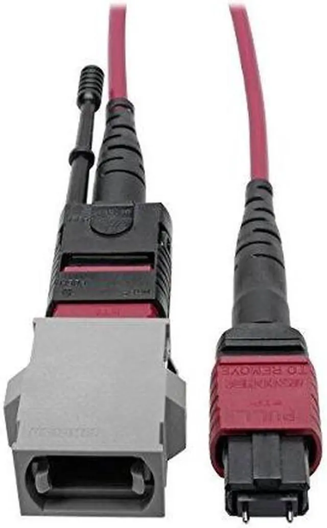 Alt view image 2 of 5 - Tripp Lite N846-08N-C2B 8" MTP/MPO Parallel Optics Base-8 Migration Fiber Adapter, Polarity C to B, 12 Fiber, 40 / 100 GbE, OM4 Male to Female