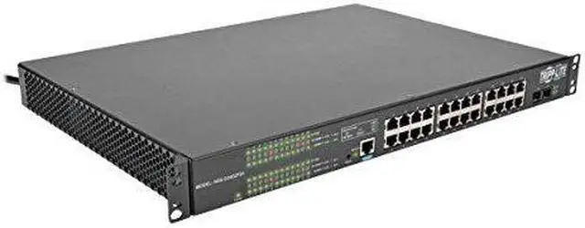 Alt view image 6 of 10 - 24 10/100/1000MBPS PORT GIGABIT L2 MANAGED POE+ SWITCH, 2 COMBO SFP GIGABIT SLOT