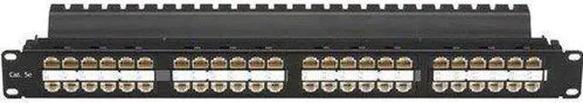 Alt view image 4 of 4 - Black Box JPM810A-HD Box Spacegain Cat5E High-Density Feed-Through Patch Panel, Unshielded, 48-Port, 1U - 48 X Rj-45