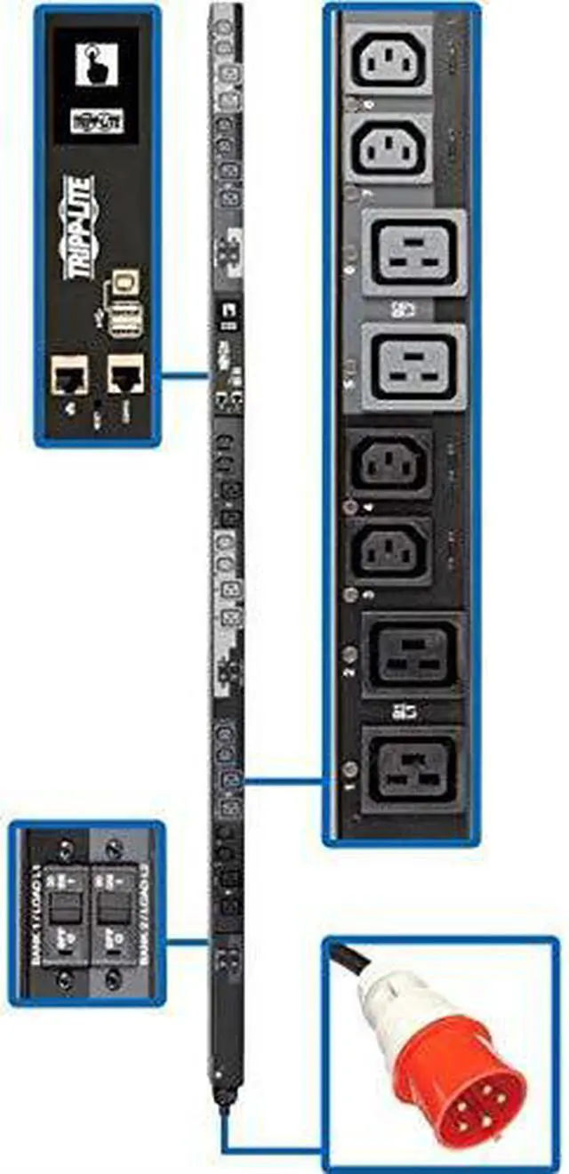 Alt view image 2 of 3 - SWITCHED PDU 17.3KW 3-PHASE,L22-30P 415V