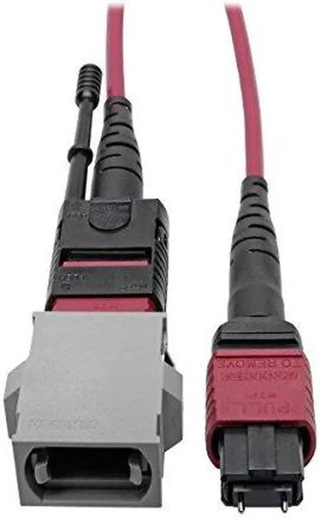 Alt view image 2 of 6 - Tripp Lite N846-08N-A2B 8" MTP/MPO Parallel Optics Base-8 Migration Fiber Adapter, Polarity A to B, 12 Fiber, 40 / 100 GbE, OM4 Male to Female