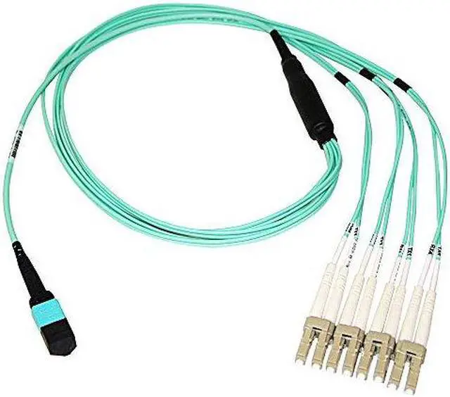 Main image of AXIOM MPO FEMALE TO 4 LC MULTIMODE OM3 50/125 FIBER OPTIC BREAKOUT CABLE - 25M