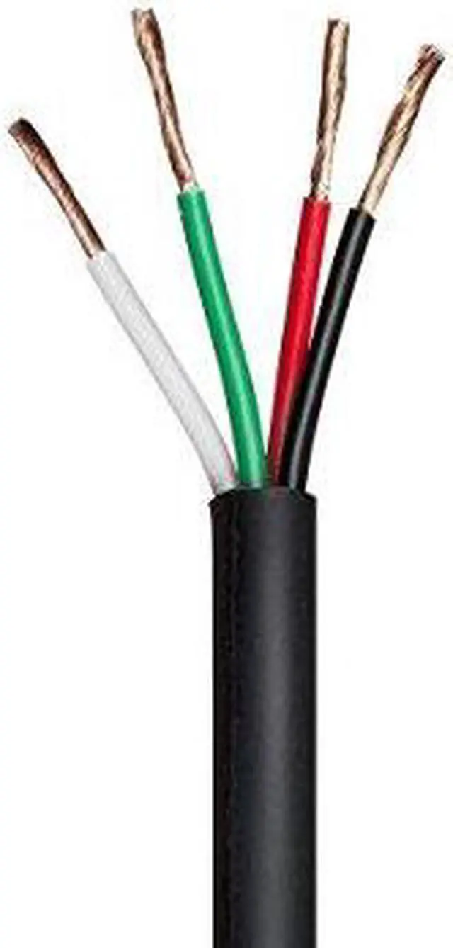 Main image of Monoprice Nimbus Series 18 Gauge AWG 4 Conductor CMP-Rated Speaker Wire / Cable - 100ft UL Plenum Rated, 100% Pure Bare Copper With Color Coded Conductors
