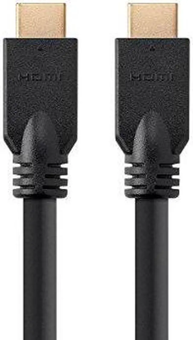 Alt view image 3 of 14 - Monoprice Commercial Series High Speed HDMI Cable, 1080p @ 60Hz, 10.2Gbps, 24AWG, CL2, 40ft, Black