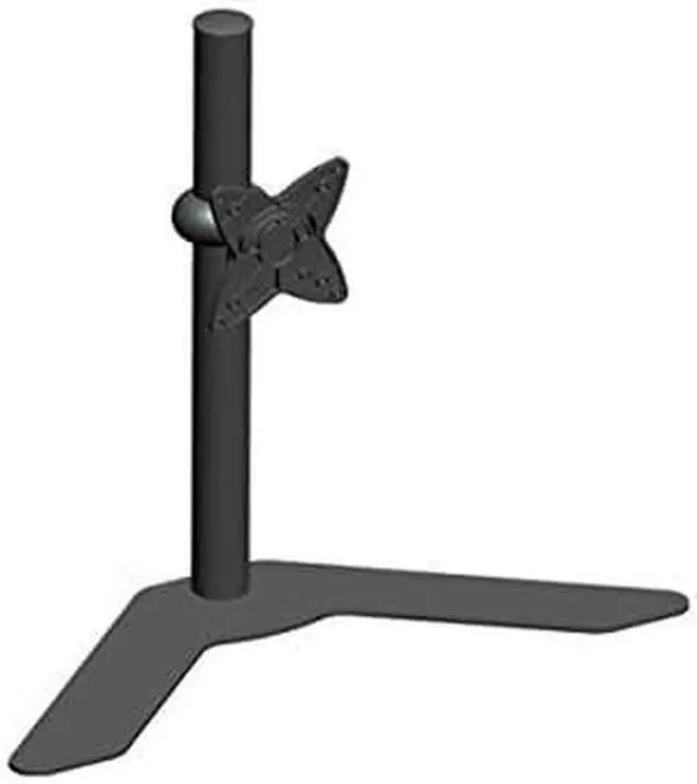Alt view image 2 of 12 - Monoprice Adjustable Tilting SINGLE Free Standing Desk Mount Bracket for 10~23in Monitors up to 33 lbs, Black