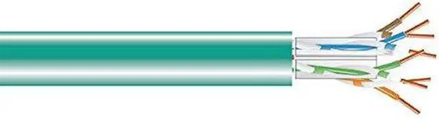 Alt view image 5 of 6 - CAT6A 650-MHZ SOLID ETHERNET BULK CABLE - UNSHIELDED (UTP), CMR PVC, GREEN, 1000