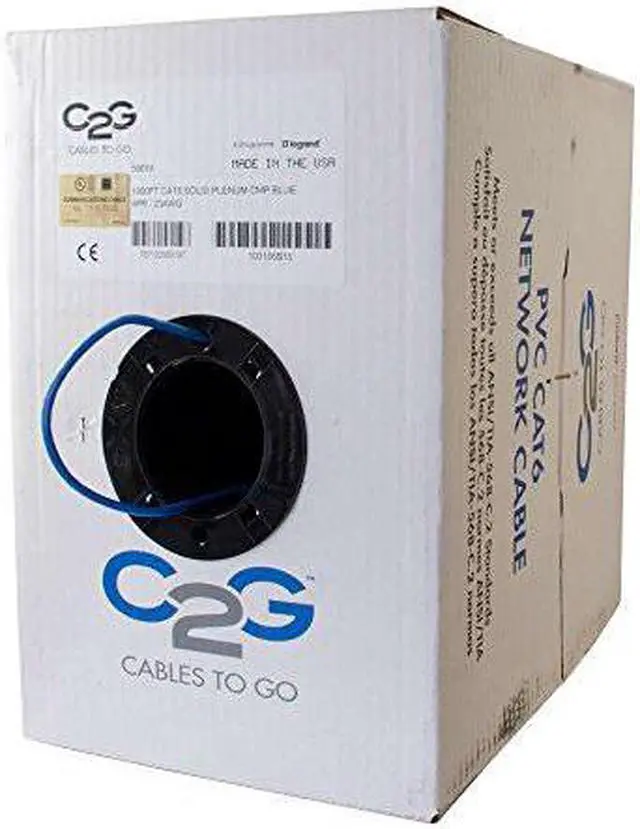 Alt view image 4 of 12 - 1000FT CAT6 BULK UNSHIELDED (UTP) ETHERNET NETWORK CABLE WITH SOLID CONDUCTORS -