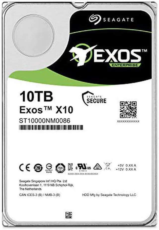 Alt view image 11 of 16 - Seagate Exos X10 10TB 512e SATA 6Gb/s 7200 RPM 3.5-Inch Enterprise HDD (ST10000NM0086)