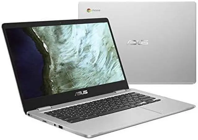 Alt view image 6 of 14 - Asus Chromebook 14" HD 32GB eMMC 4GB RAM Intel Celeron N3350 - Silver Chrome OS C423NA-DH02