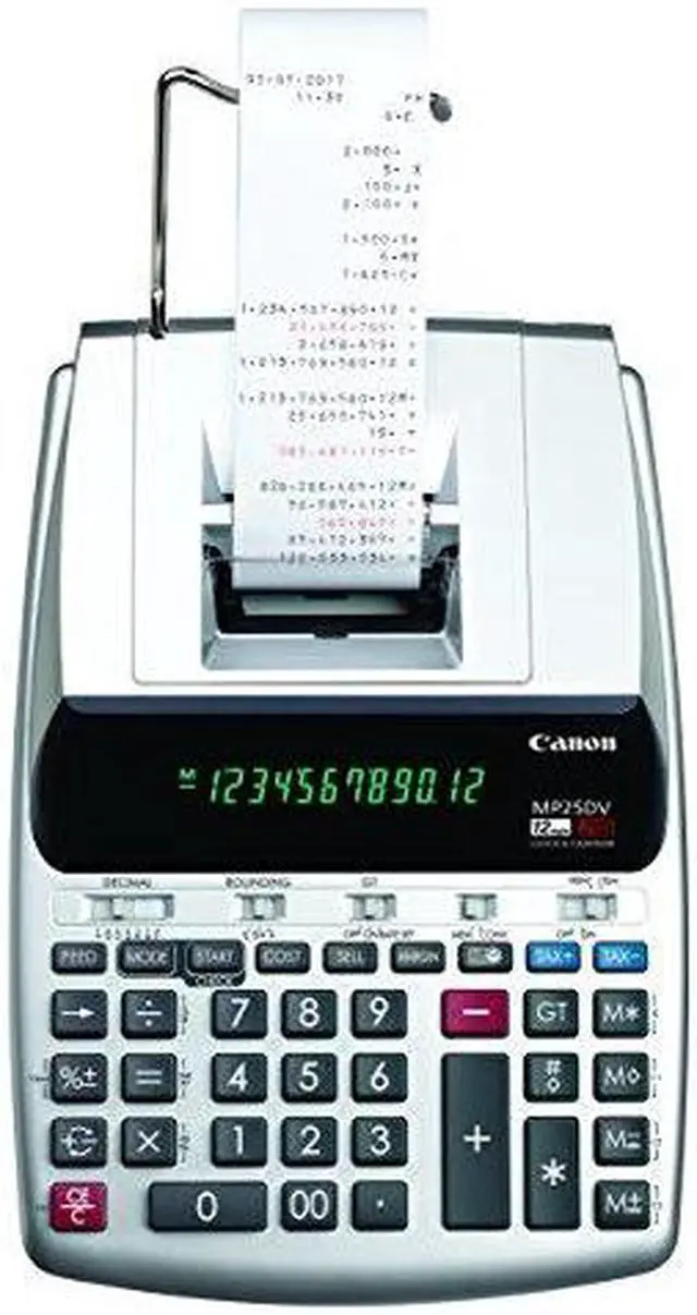Alt view image 2 of 20 - Canon 12-Digit Calculator/Calendar MP25DV-3 Silver MP25DV3