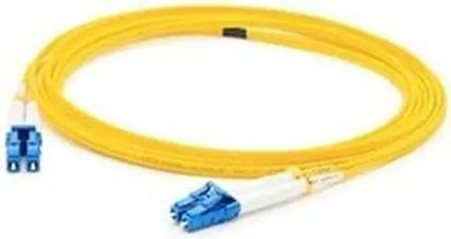 Alt view image 2 of 10 - THIS IS A 30M LC (MALE) TO LC (MALE) YELLOW DUPLEX RISER-RATED FIBER PATCH CABLE