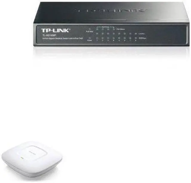 Alt view image 2 of 14 - TP Link 8-Port Gigabit Desktop Switch with 4-Port PoE - TL-SG1008P