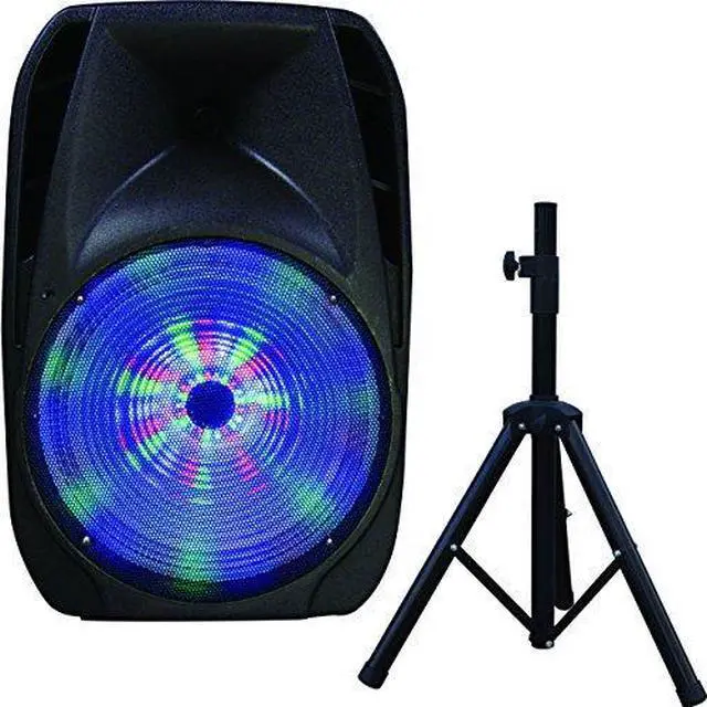 Alt view image 4 of 19 - Supersonic IQ-4415DJBT 15" Portable Bluetooth DJ Speaker with Stand