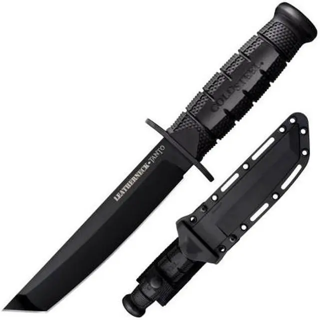 Alt view image 6 of 11 - Cold Steel Leatherneck Fixed Blade 7.0 in Black Polymer Hndl