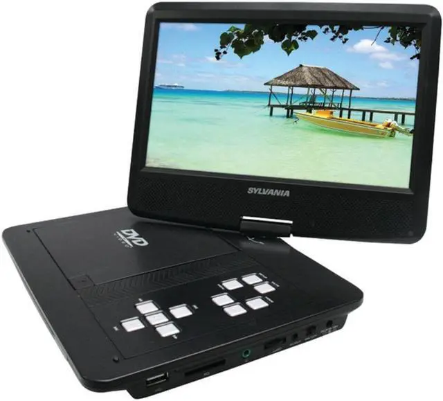 Alt view image 5 of 7 - SYLVANIA SDVD1030 10 Swivel-Screen Portable DVD Player