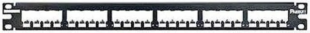 Alt view image 2 of 3 - Panduit CP24BLY 24pt All Metal Modular Patch Panel 1 Ru