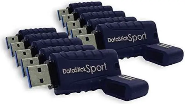 Alt view image 2 of 10 - Centon S1-U3W2-8G-10B Valuepack Usb 3.0 Datastick Sport (Blue) , 8Gb 10 Pack