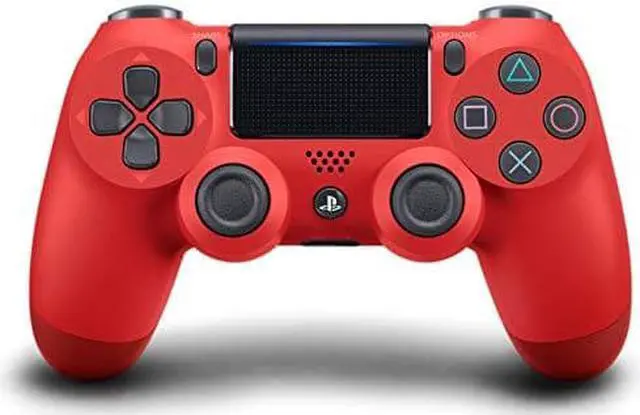 Alt view image 3 of 3 - Sony DualShock 4 Wireless Controller - Wireless - Bluetooth - USB PlayStation 4 - Magma Red