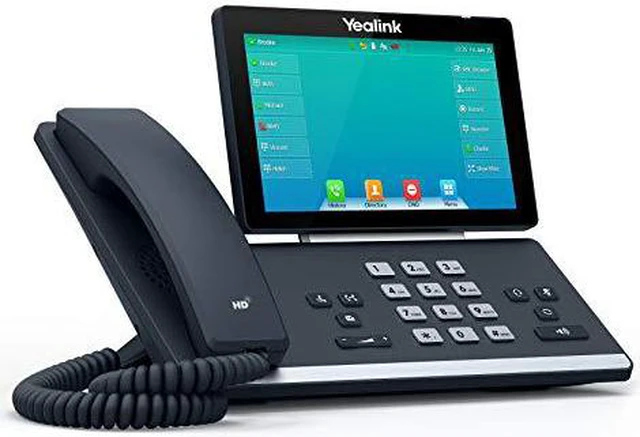 Alt view image 2 of 4 - yealink t57w ip phone, 16 voip accounts. 7-inch adjustable color touch screen. usb 2.0, 802.11ac wi-fi, dual-port gigabit ethernet, 802.3af poe, power adapter not included (sip-t57w)