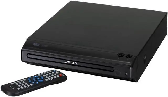 Alt view image 14 of 17 - CRAIG CVD401A Compact HDMI DVD Player with Remote in Black
