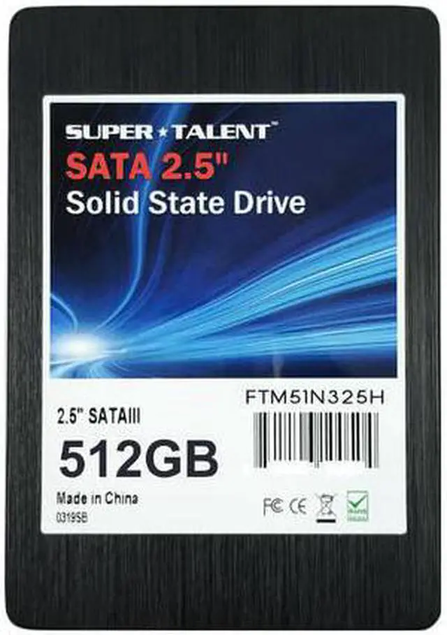 Alt view image 6 of 10 - Super Talent SATA 2.5" 512GB SSD Hard Drive TLC Solid State Drive - FTM51N325H