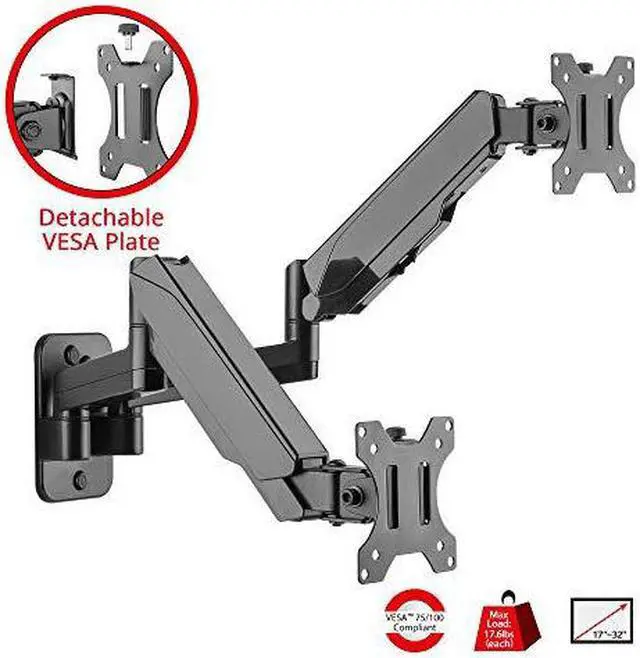 Alt view image 2 of 13 - Siig Mounting Arm For Monitor - Black