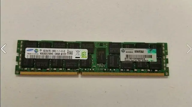 Main image of HPE 16GB (1x16GB) Dual Rank x4 PC3-12800R (DDR3-1600) Registered CAS-11 Memory Kit
