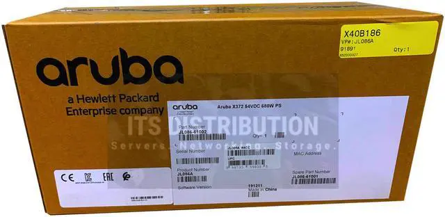 Main image of HPE Aruba X372 54VDC 680W 100-240VAC Power Supply