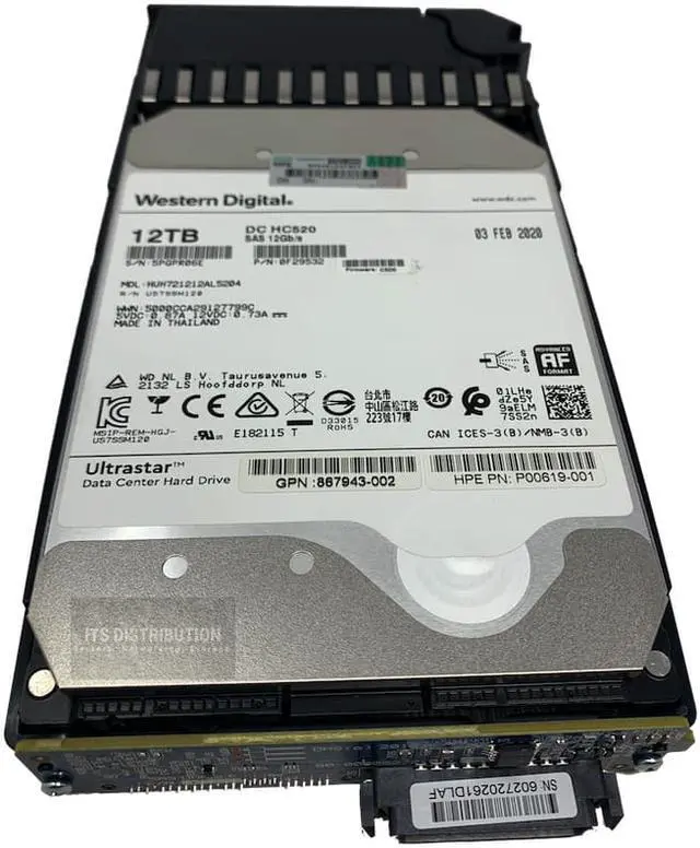 Alt view image 2 of 4 - Hpe Q2R42A MSA 12TB 7.2k SAS 12Gbps 3.5 Inch 512e Hot Swap Hdd-Spare