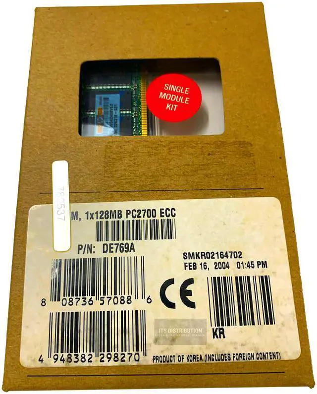 Main image of HP 128MB DDR SDRAM Memory Module