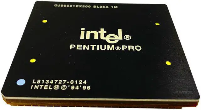 Alt view image 2 of 2 - Intel Pentium Pro 200 MHz GJ80521EX200 1M 0619H CPU (SL25A)
