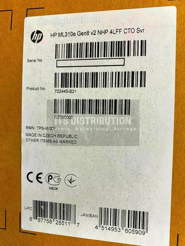 Alt view image 2 of 2 - HPE ProLiant ML310e Gen8 v2 Non-hot Plug 4 LFF CTO Server (722445-B21)