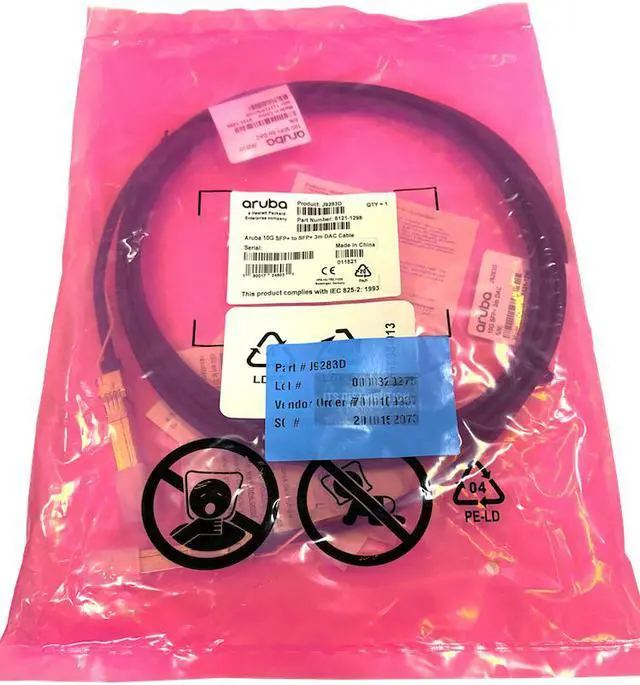 Main image of Aruba 10G Sfp+ To Sfp+ 3M Dac Cable