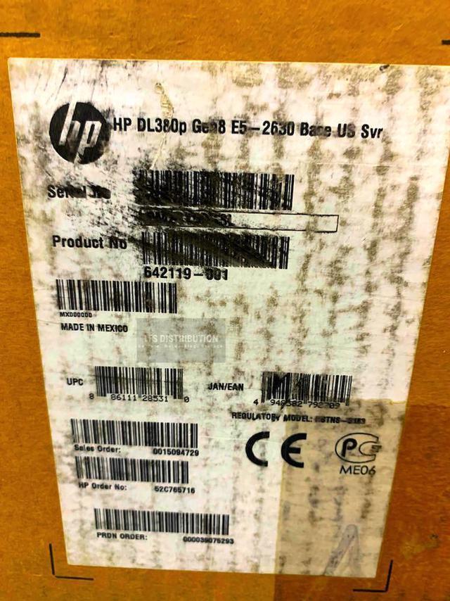 Alt view image 2 of 2 - HP ProLiant DL380p G8 2U 460W SFF Base Server E5-2630 2.3 (642119-001)