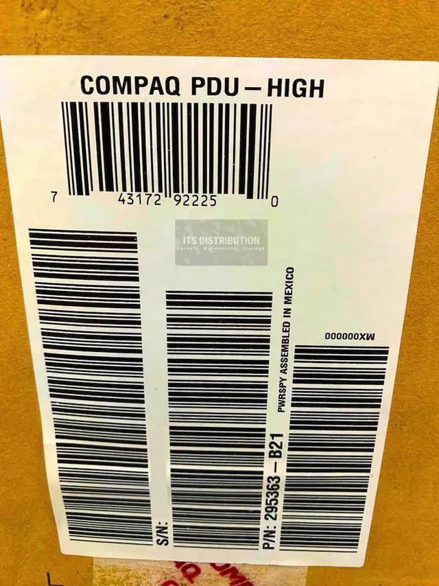 Alt view image 2 of 2 - HP Rack-Mountable PDU High Voltage 16A IEC 320 C20 ZeroU (295363-B21)
