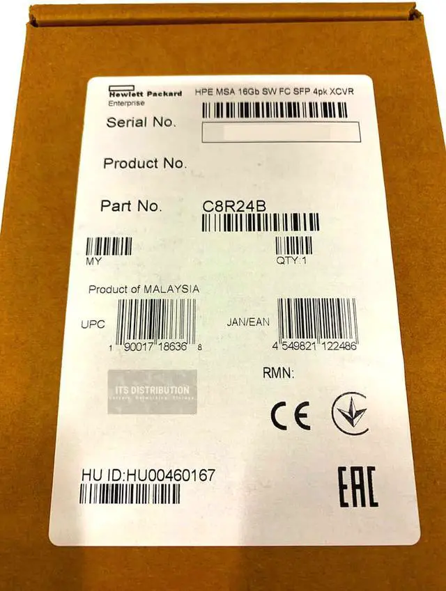 Alt view image 2 of 2 - HPE - BUSINESS CLASS STORAGE C8R24B MSA 16GB SW FC SFP 4PK XCVR