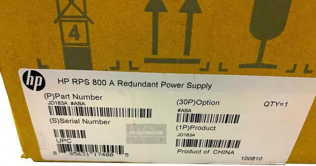 Alt view image 2 of 2 - HP H3C RPS 800-A Redundant Power Supply (JD183A)